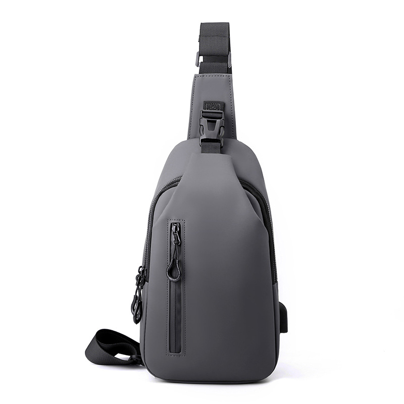 New trend men's chest bag multi-functional crossbody bag Fashion shoulder bag simple chest bag men's small body bag