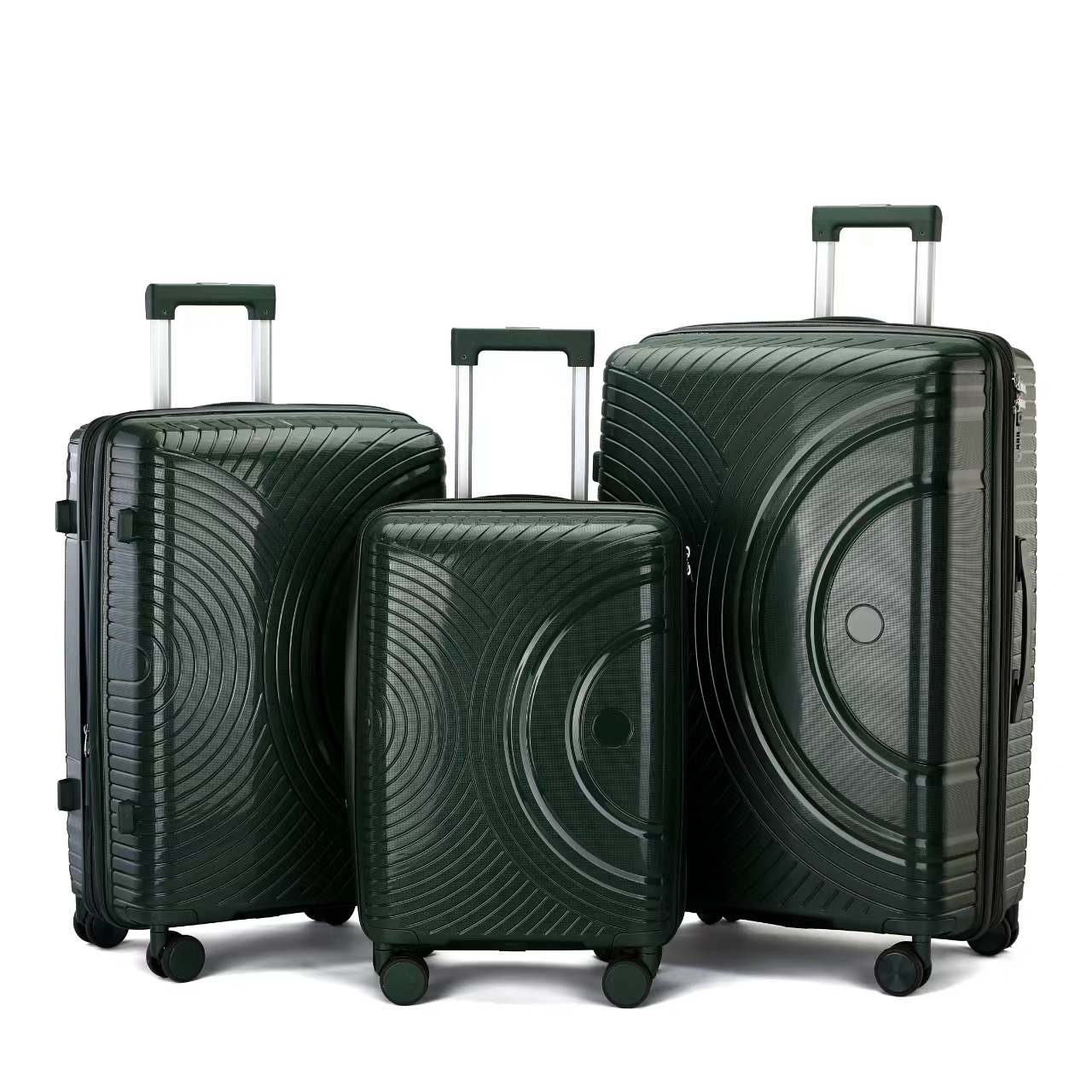 MARKSMAN Factory Wholesale 3pcs Large Capacity PP Trolley Bags Luggage Sets