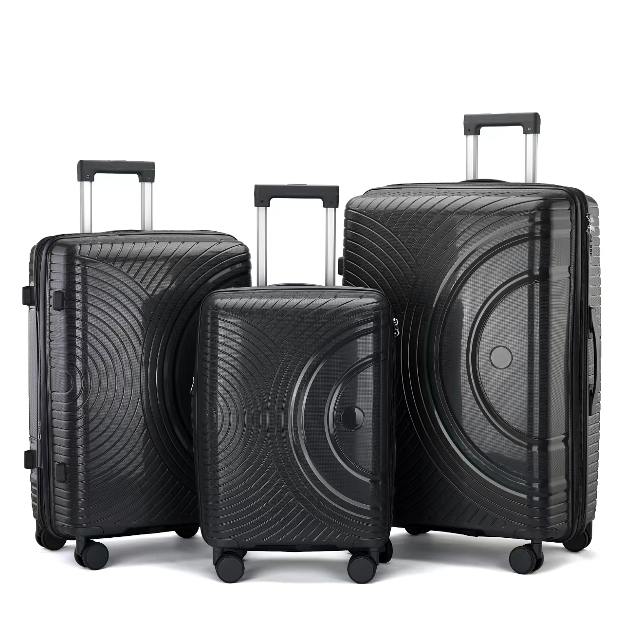 MARKSMAN Factory Wholesale 3pcs Large Capacity PP Trolley Bags Luggage Sets