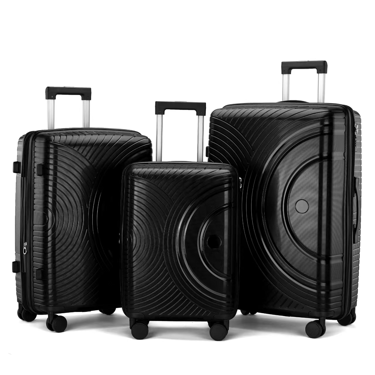 MARKSMAN Factory Wholesale 3pcs Large Capacity PP Trolley Bags Luggage Sets